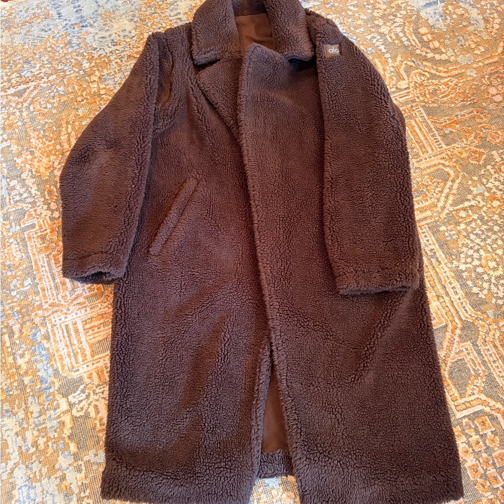 ALO Yoga Brown Teddy Coat